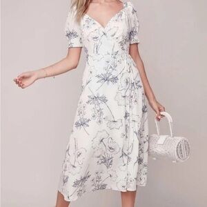 ASTR The Label Floral Midi Wrap Dress